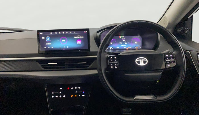2025 Tata NEXON FEARLESS + SUNROOF DCA DUAL TONE 1.2 PETROL, CNG, Automatic, 9,111 km, Steering Wheel Close Up