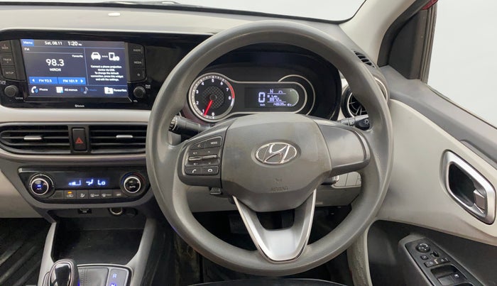 2020 Hyundai GRAND I10 NIOS SPORTZ AMT 1.2 KAPPA VTVT, Petrol, Automatic, 1,48,638 km, Steering Wheel Close Up