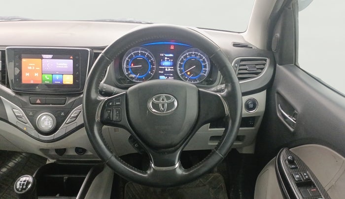 2020 Toyota Glanza V, Petrol, Manual, 91,474 km, Steering Wheel Close Up