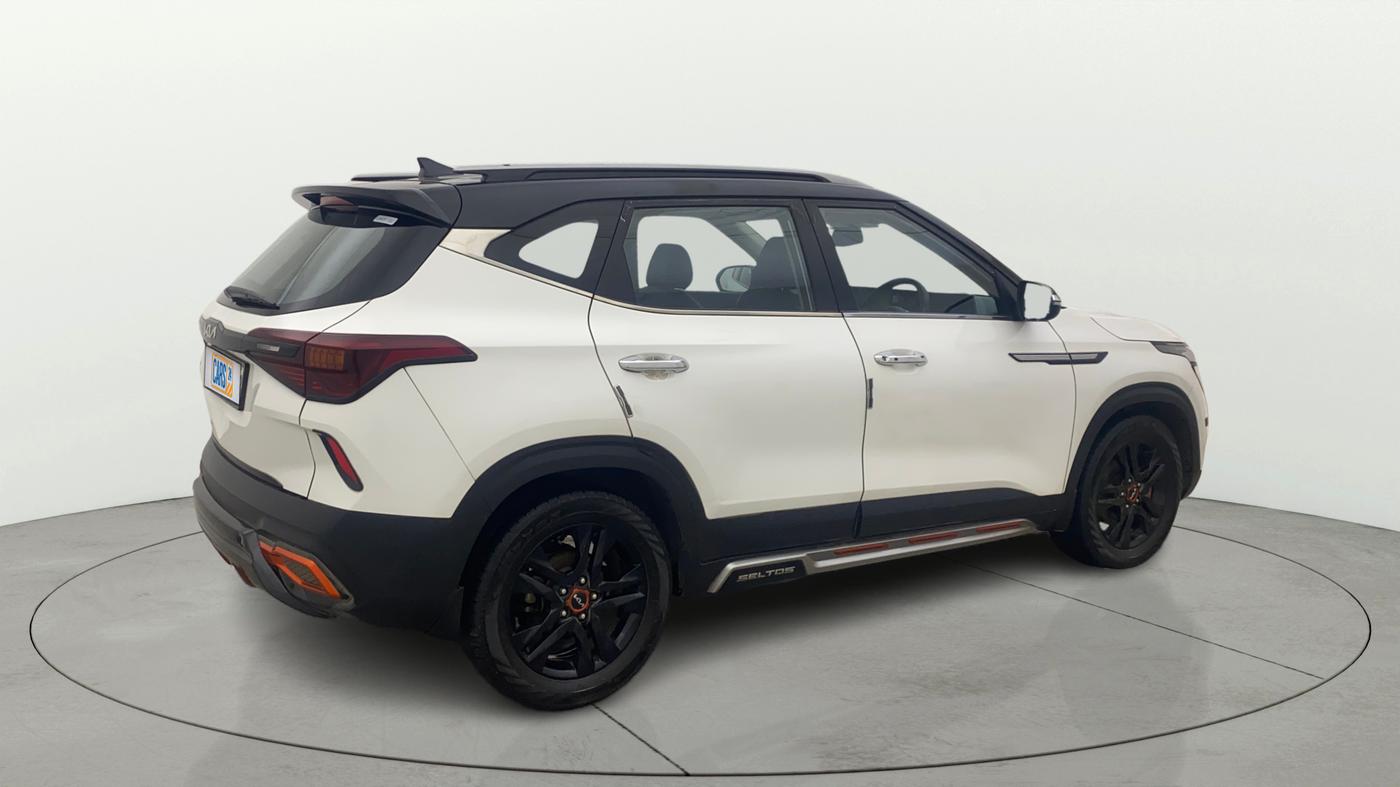 2021 KIA SELTOS HTX ANNIVERSARY EDITION 1.5 PETROL, Petrol, Manual, 1,06,646 km, Right Back Diagonal