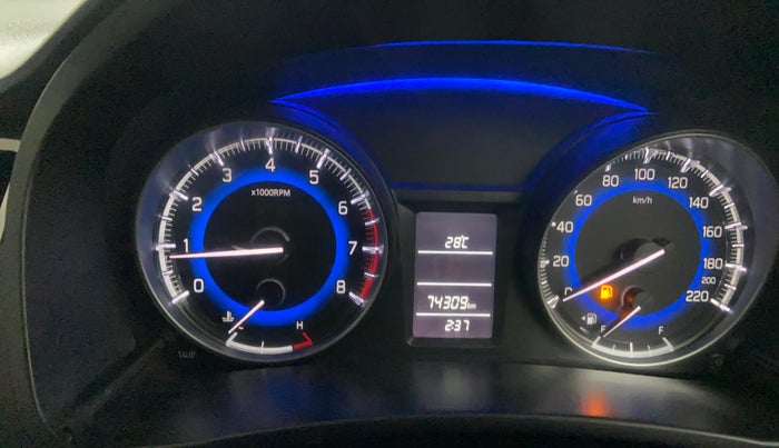 2018 Maruti Baleno DELTA PETROL 1.2, Petrol, Manual, 74,297 km, Odometer Image