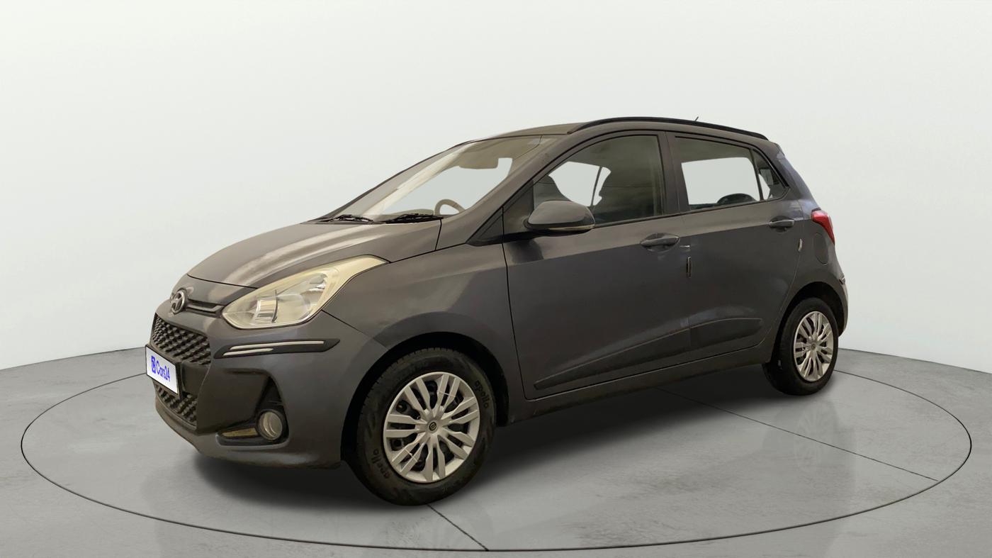 2017 Hyundai Grand i10 SPORTZ (O) 1.2 KAPPA VTVT, Petrol, Manual, 87,078 km, Left Front Diagonal