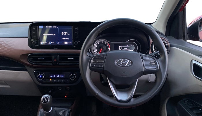 2020 Hyundai AURA SX 1.2 (O), Petrol, Manual, 21,408 km, Steering Wheel Close Up
