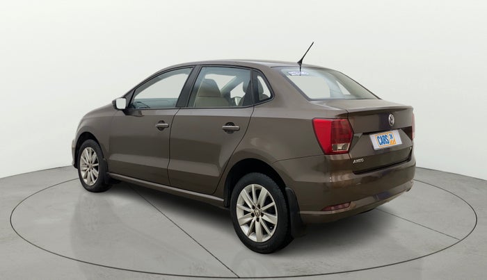 2016 Volkswagen Ameo HIGHLINE PLUS 1.5L AT 16 ALLOY, Diesel, Automatic, 1,32,884 km, Left Back Diagonal