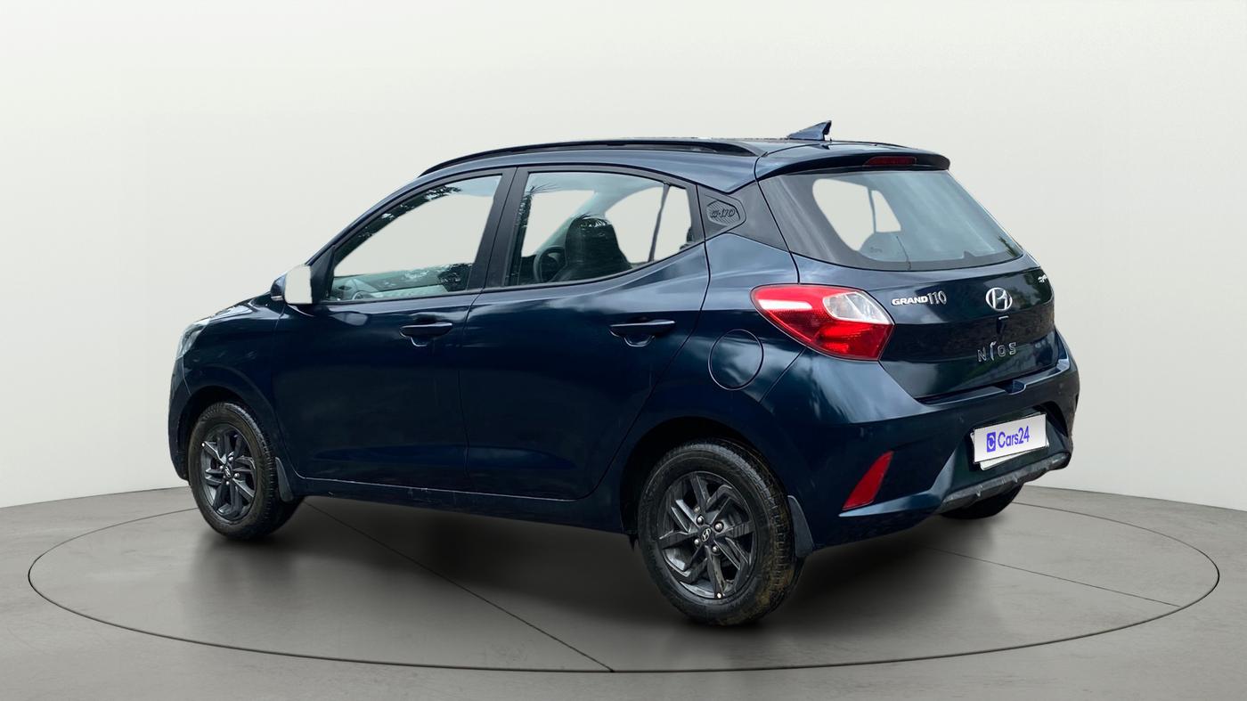 2020 Hyundai GRAND I10 NIOS SPORTZ AMT 1.2 KAPPA VTVT, Petrol, Automatic, 37,821 km, Left Back Diagonal