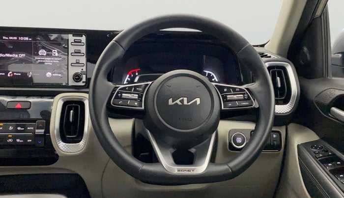 2021 KIA SONET HTX 1.0 IMT, Petrol, Manual, 24,816 km, Steering Wheel Close Up