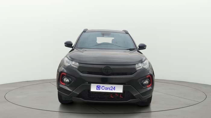 2023 Tata NEXON XZ PLUS LUX SUNROOF RED DARK PETROL, Petrol, Manual, 10,122 km, Front