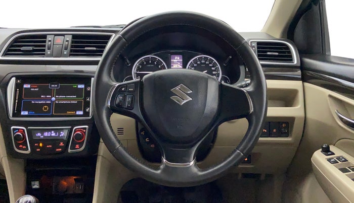 2017 Maruti Ciaz ZXI+, Petrol, Manual, 62,064 km, Steering Wheel Close Up