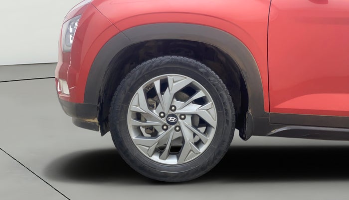 2021 Hyundai Creta SX (O) 1.4 TURBO DCT DUAL TONE, Petrol, Automatic, 64,701 km, Left Front Wheel