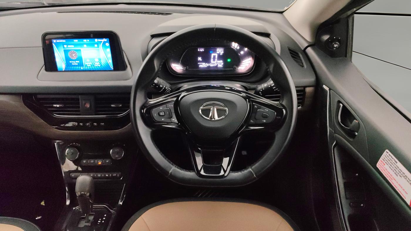 2022 Tata NEXON XZA PLUS (PREMIUM) KAZIRANGA DIESEL, Diesel, Automatic, 23,508 km, Steering Wheel Close Up