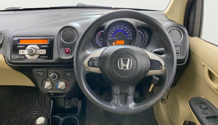 2015 Honda Brio S MT, Petrol, Manual, 47,790 km, Steering Wheel Close Up