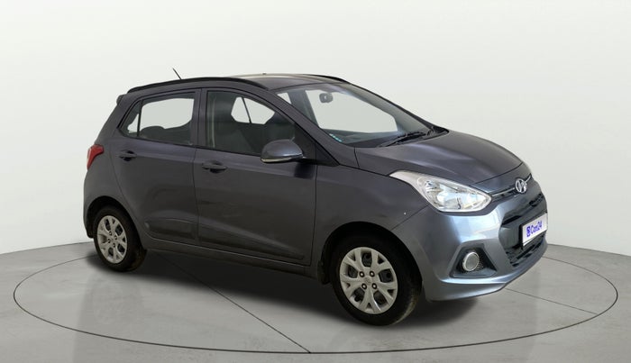 2016 Hyundai Grand i10 SPORTZ 1.2 KAPPA VTVT, Petrol, Manual, 68,800 km, Right Front Diagonal