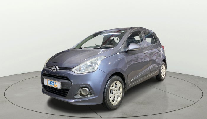 2014 Hyundai Grand i10 SPORTZ 1.2 KAPPA VTVT, Petrol, Manual, 1,00,120 km, Left Front Diagonal