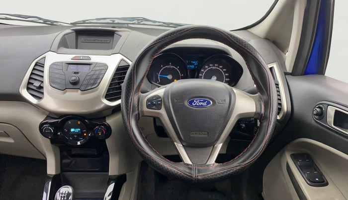2016 Ford Ecosport TREND 1.5L DIESEL, Diesel, Manual, 1,47,425 km, Steering Wheel Close Up