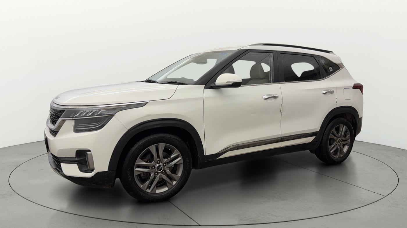 2021 KIA SELTOS HTX IVT 1.5 PETROL, CNG, Automatic, 79,136 km, Left Front Diagonal