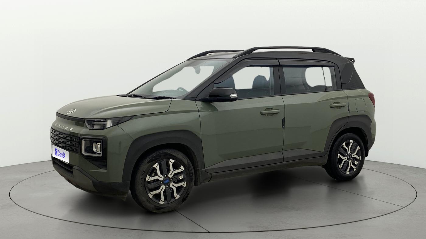 2023 Hyundai EXTER SX(O) CONNECT 1.2 AMT DUAL TONE, Petrol, Automatic, 17,312 km, Left Front Diagonal