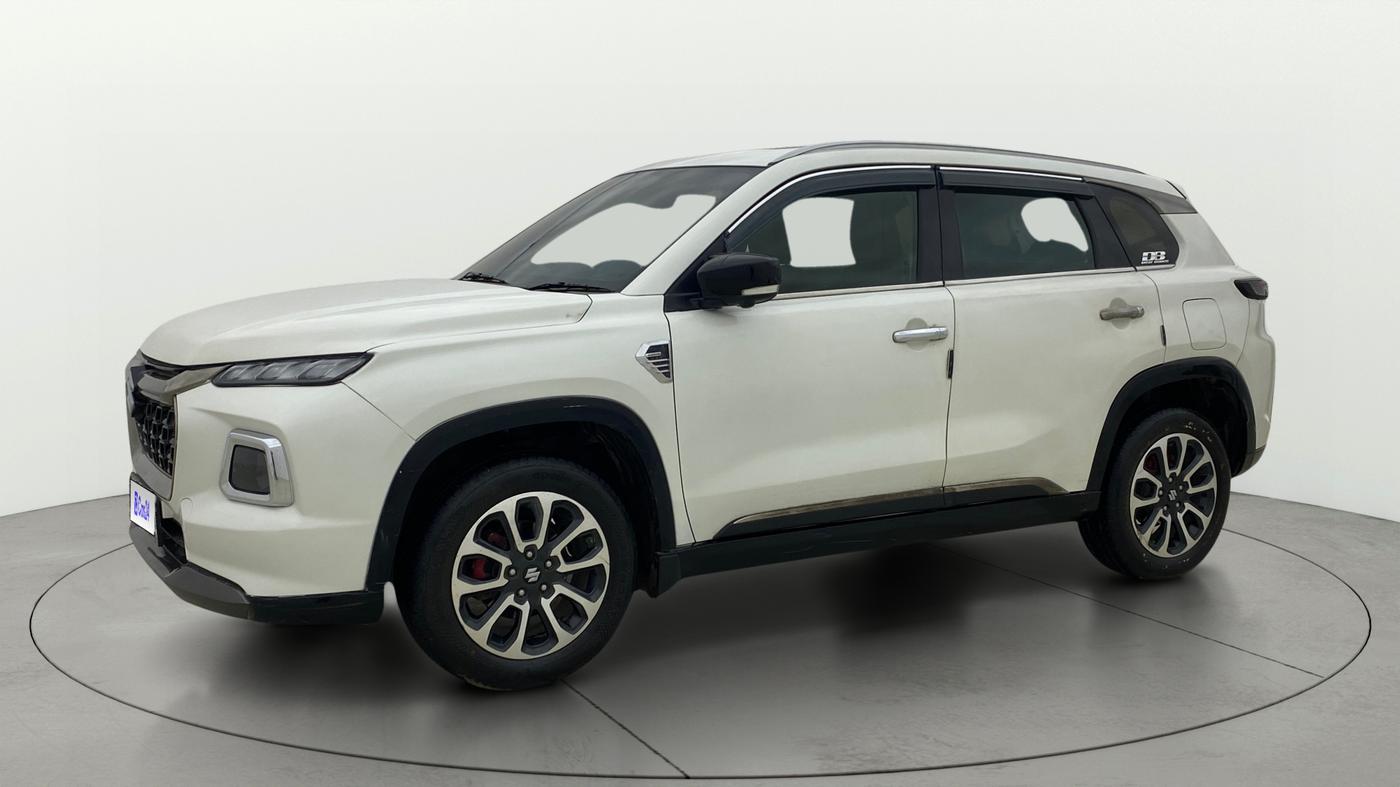 2023 Maruti Grand Vitara ALPHA PLUS HYBRID ECVT, Hybrid, Automatic, 90,717 km, Left Front Diagonal
