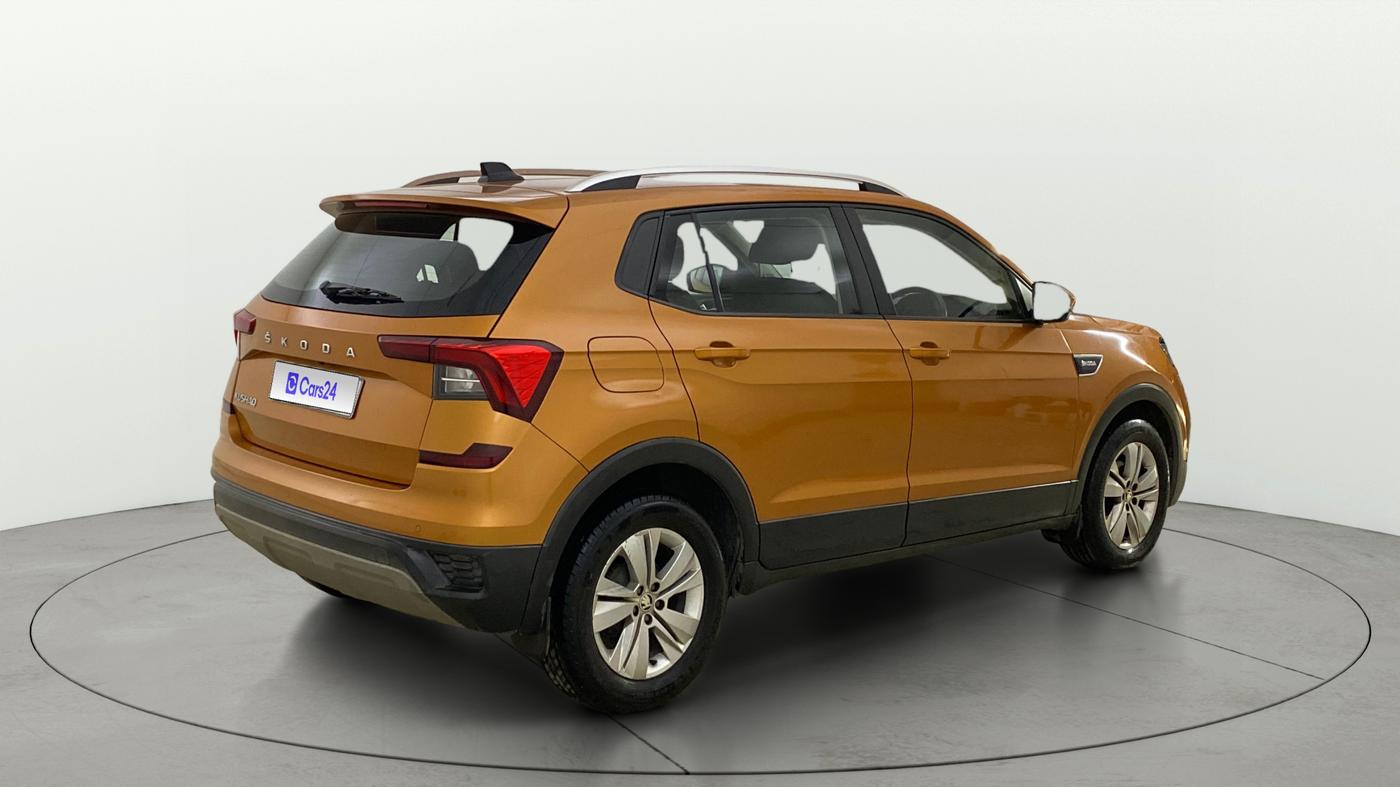2021 Skoda KUSHAQ AMBITION 1.0L TSI AT, Petrol, Automatic, 45,058 km, Right Back Diagonal