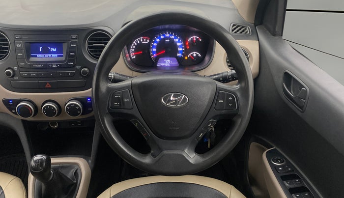 2018 Hyundai Xcent S 1.2, Petrol, Manual, 1,44,410 km, Steering Wheel Close Up