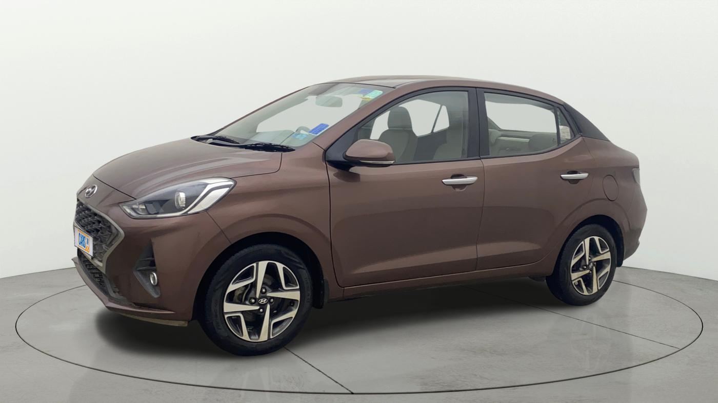 2021 Hyundai AURA SX PLUS 1.2 AMT, Petrol, Automatic, 93,864 km, Left Front Diagonal