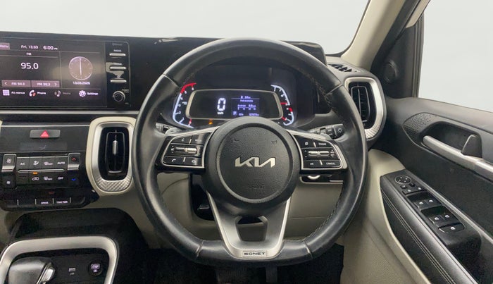 2022 KIA SONET HTX 1.5 AT, Diesel, Automatic, 1,27,467 km, Steering Wheel Close Up