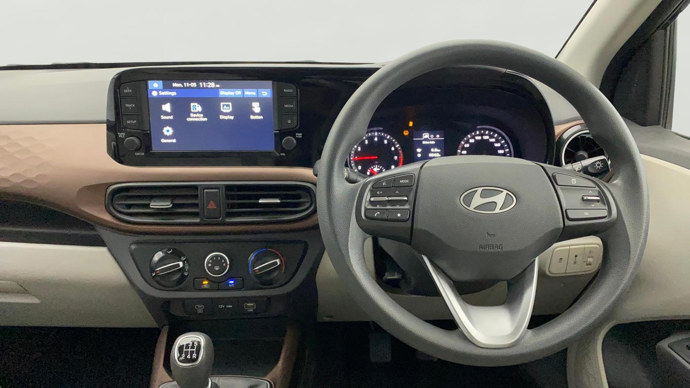 2024 Hyundai AURA SX 1.2 CNG, CNG, Manual, 7,796 km, Steering Wheel Close Up