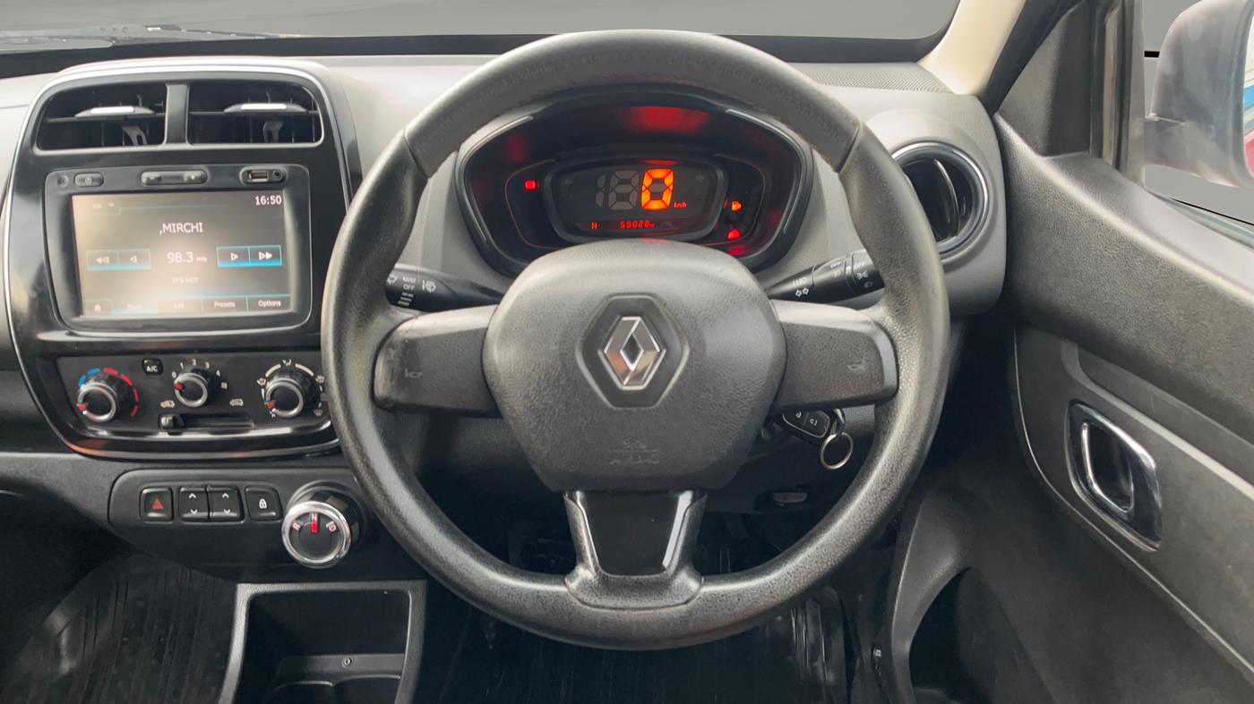 2018 Renault Kwid RXT 1.0 AMT (O), Petrol, Automatic, 59,064 km, Steering Wheel Close Up