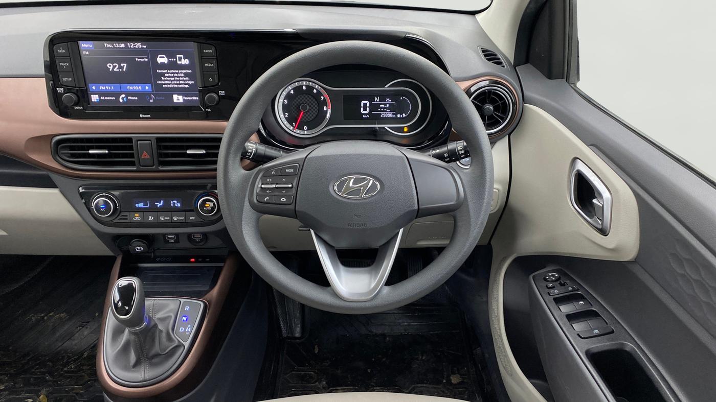 2022 Hyundai AURA SX PLUS 1.2 AMT, Petrol, Automatic, 29,897 km, Steering Wheel Close Up