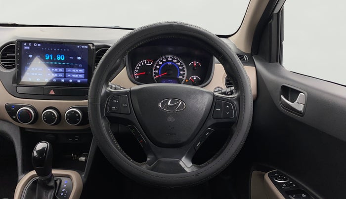 2016 Hyundai Grand i10 ASTA (O) AT 1.2 KAPPA VTVT, Petrol, Automatic, 50,366 km, Steering Wheel Close Up