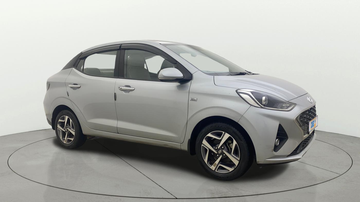 2021 Hyundai AURA SX PLUS 1.2 AMT, Petrol, Automatic, 33,045 km, Right Front Diagonal