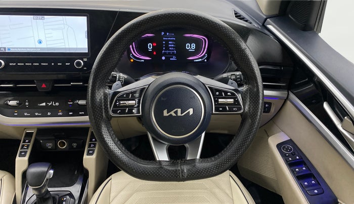 2022 KIA CARENS LUXURY PLUS 1.5 DIESEL AT 7 STR, Diesel, Automatic, 83,166 km, Steering Wheel Close Up
