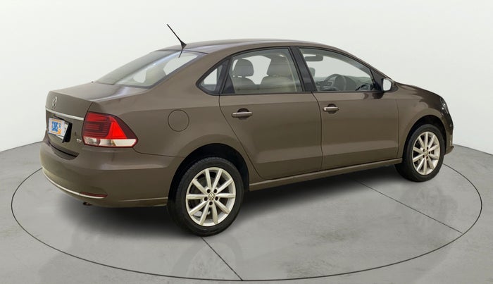 2017 Volkswagen Vento HIGHLINE PLUS 1.5 AT 16 ALLOY, Diesel, Automatic, 1,14,563 km, Right Back Diagonal