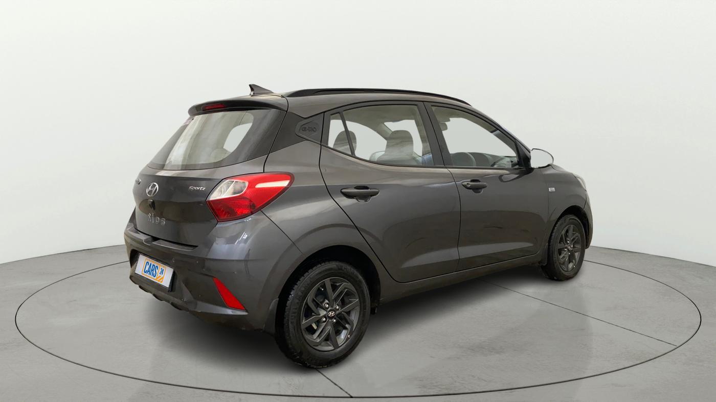2021 Hyundai GRAND I10 NIOS SPORTZ AMT 1.2 KAPPA VTVT, Petrol, Automatic, 30,053 km, Right Back Diagonal