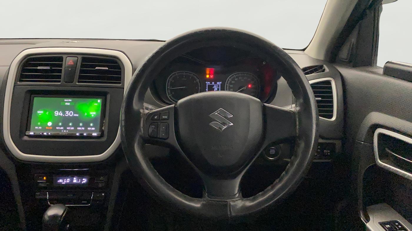 2021 Maruti Vitara Brezza VXI AT SHVS, Petrol, Automatic, 22,606 km, Steering Wheel Close Up
