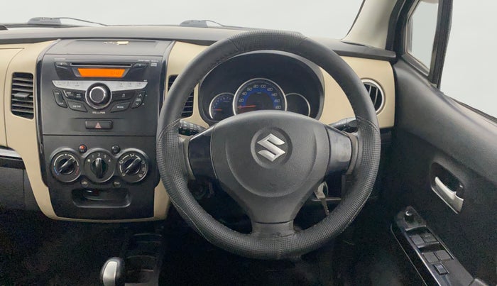 2017 Maruti Wagon R 1.0 VXI AMT, Petrol, Automatic, 1,11,048 km, Steering Wheel Close Up