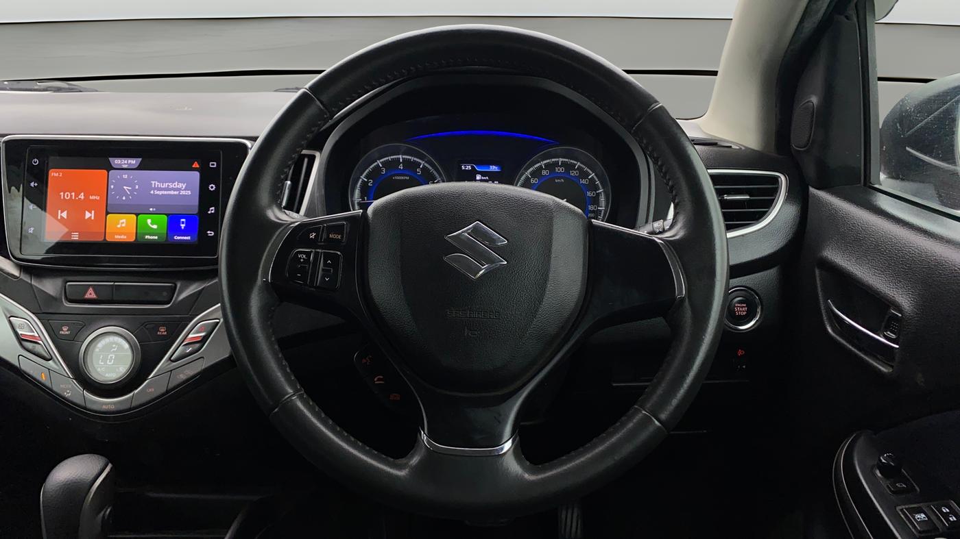 2019 Maruti Baleno ALPHA CVT PETROL 1.2, Petrol, Automatic, 74,402 km, Steering Wheel Close Up