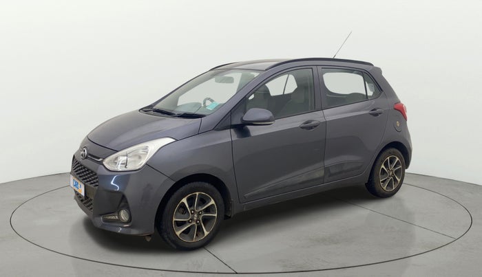 2017 Hyundai Grand i10 SPORTZ (O) AT 1.2 KAPPA VTVT, Petrol, Automatic, 77,325 km, Left Front Diagonal