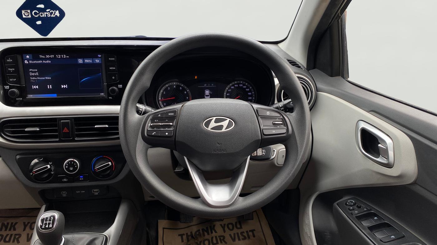 2025 Hyundai Grand i10 Sportz 1.2 Hy-CNG Duo, CNG, Manual, 26,420 km, Steering Wheel Close Up