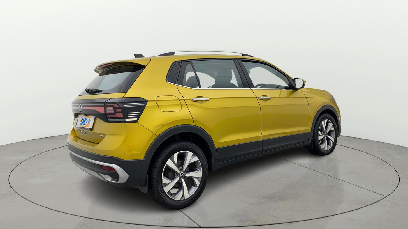 2023 Volkswagen TAIGUN TOPLINE 1.0 TSI AT, Petrol, Automatic, 34,848 km, Right Back Diagonal
