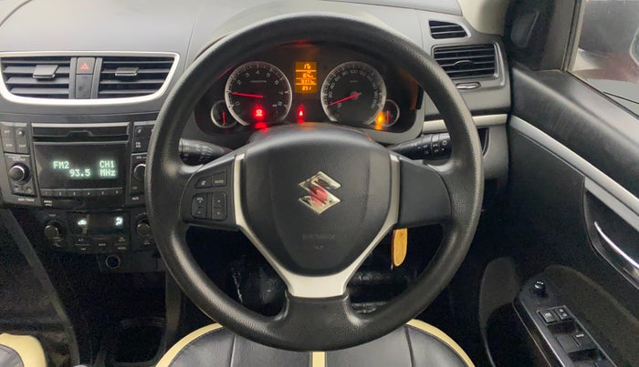 2014 Maruti Swift ZXI, Petrol, Manual, 76,936 km, Steering Wheel Close Up