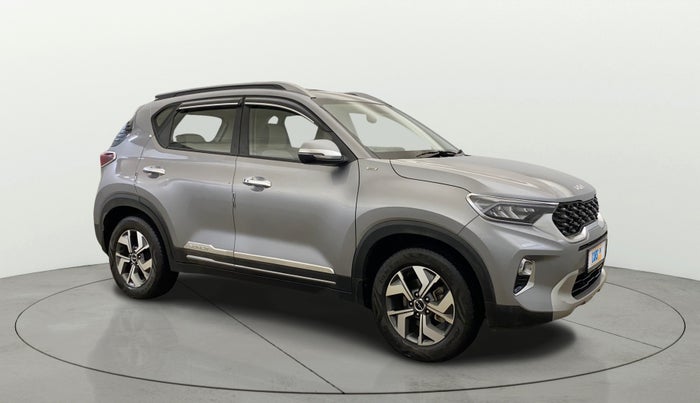 2021 KIA SONET HTX 1.0 IMT, Petrol, Manual, 24,816 km, Right Front Diagonal