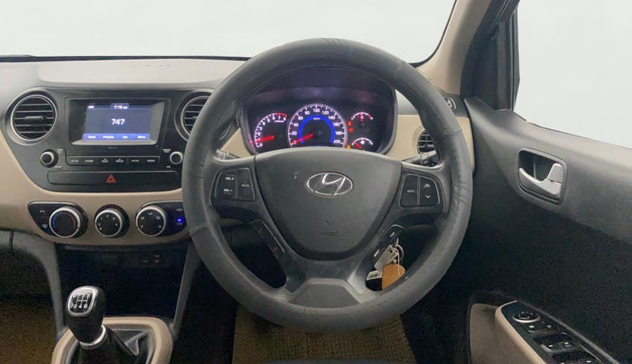 2017 Hyundai Grand i10 SPORTZ 1.2 KAPPA VTVT, Petrol, Manual, 86,225 km, Steering Wheel Close Up