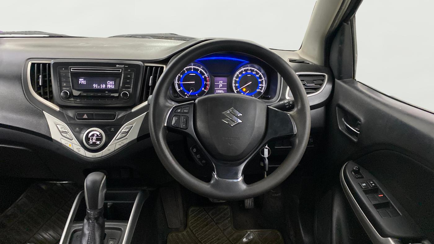2017 Maruti Baleno DELTA CVT PETROL 1.2, Petrol, Automatic, 59,985 km, Steering Wheel Close Up
