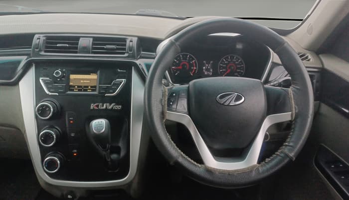 2016 Mahindra Kuv100 K6 PLUS 6 STR, Petrol, Manual, 82,743 km, Steering Wheel Close Up
