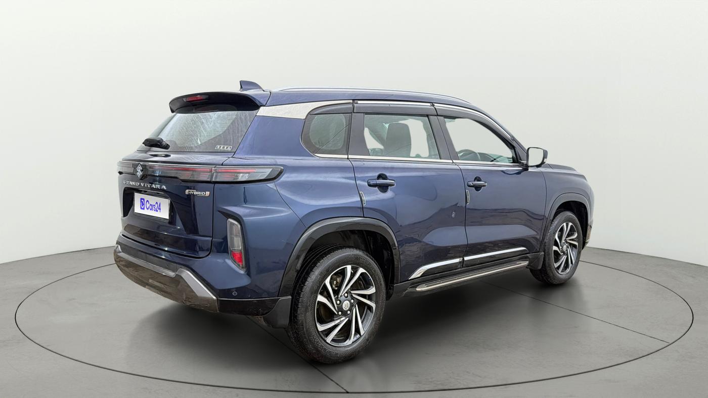 2026 Maruti Grand Vitara Alpha Plus (O) Hybrid e-CVT, Hybrid, Automatic, 13,041 km, Right Back Diagonal
