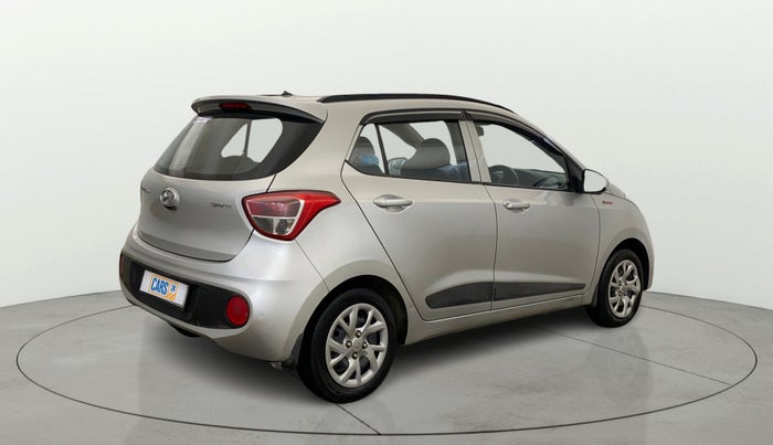 2018 Hyundai Grand i10 SPORTZ 1.2 KAPPA VTVT, CNG, Manual, 34,912 km, Right Back Diagonal