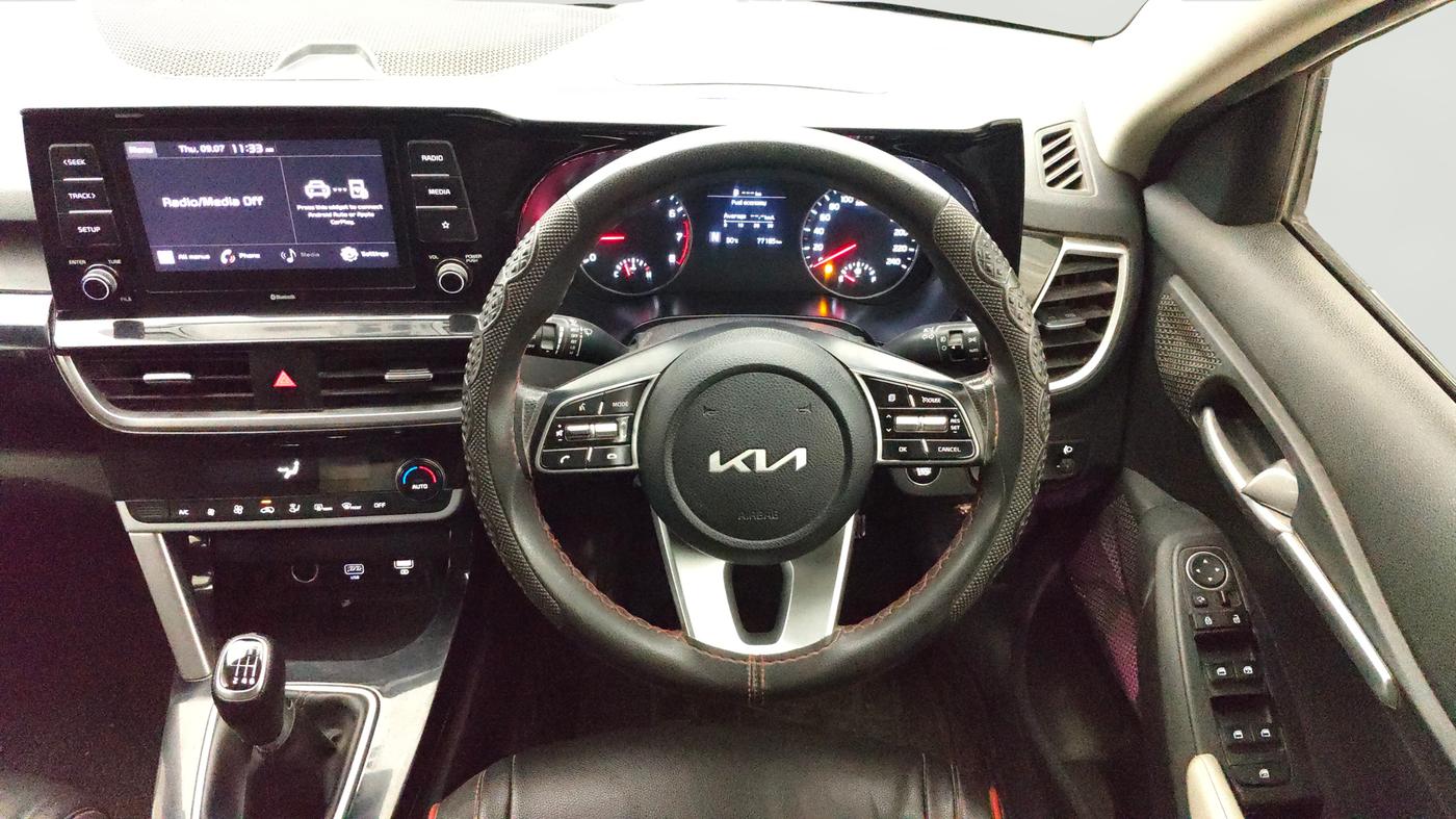 2021 KIA SELTOS HTK PLUS 1.5 IMT, Petrol, Manual, 77,185 km, Steering Wheel Close Up