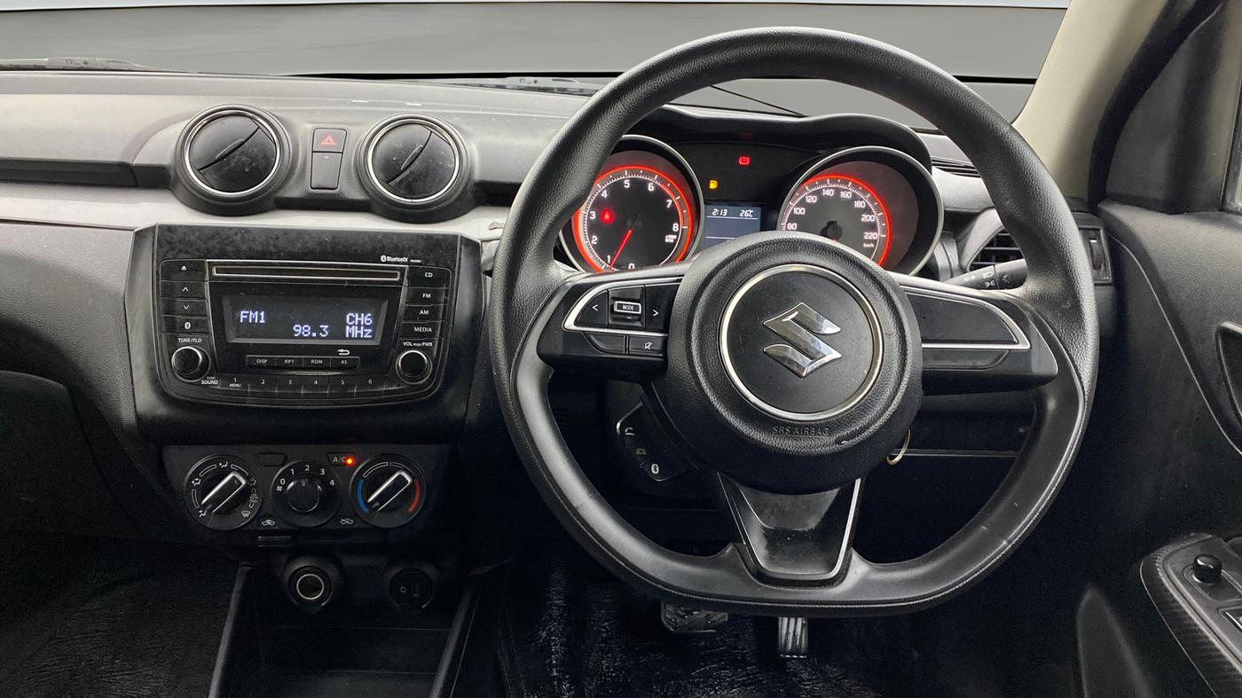 2019 Maruti Swift VXI AMT, Petrol, Automatic, 91,974 km, Steering Wheel Close Up