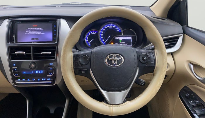 2018 Toyota YARIS V MT, Petrol, Manual, 1,27,552 km, Steering Wheel Close Up