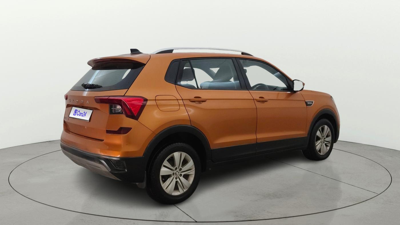 2021 Skoda KUSHAQ AMBITION 1.0L TSI AT, Petrol, Automatic, 49,886 km, Right Back Diagonal